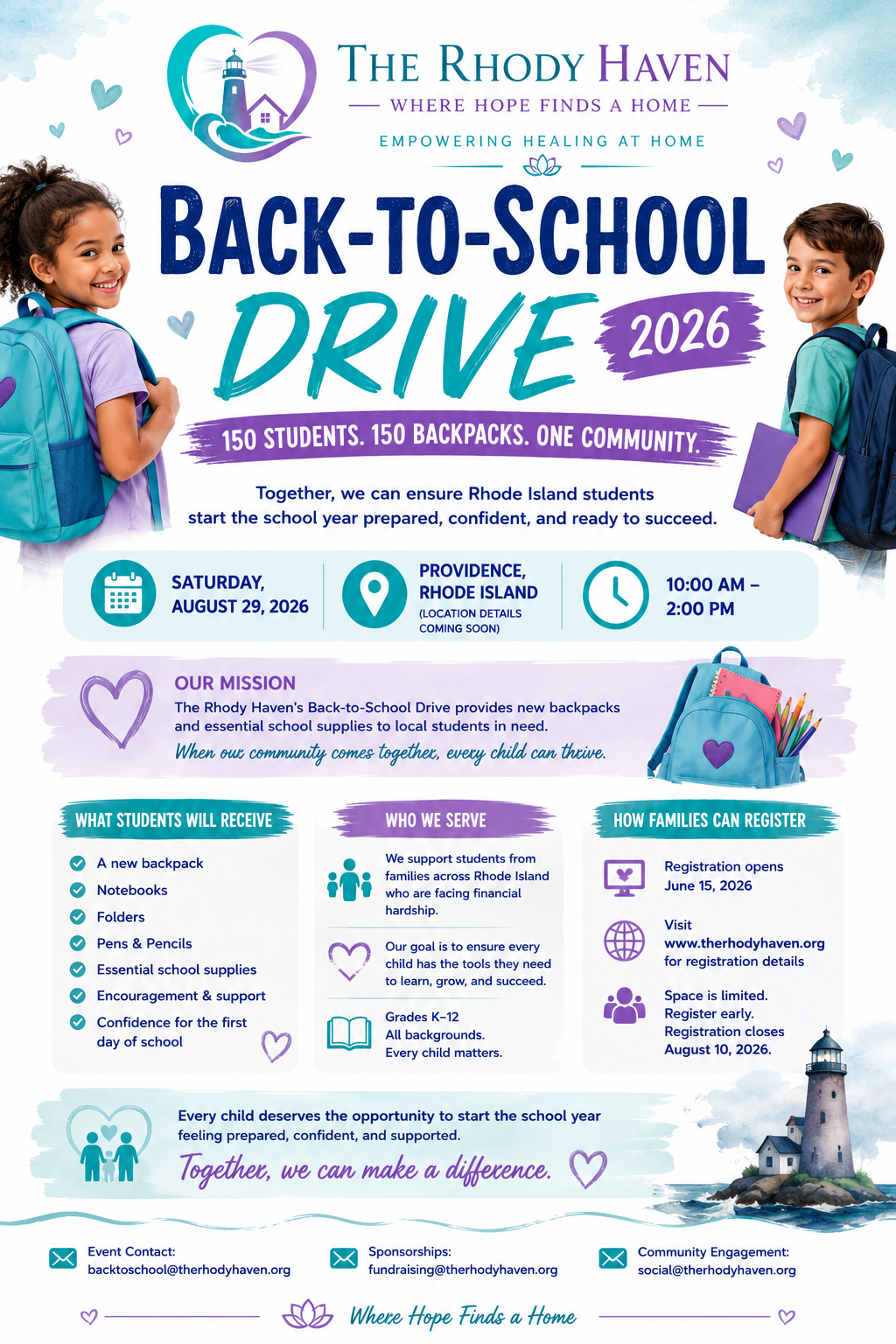 Back-to-School Drive flyer preview